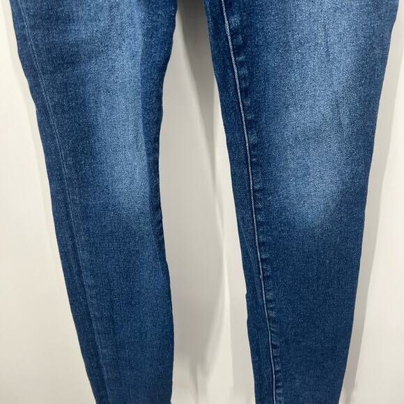 Good American Good Waist High Rise Skinny Jeans Raw Hem - Picture 5 of 8